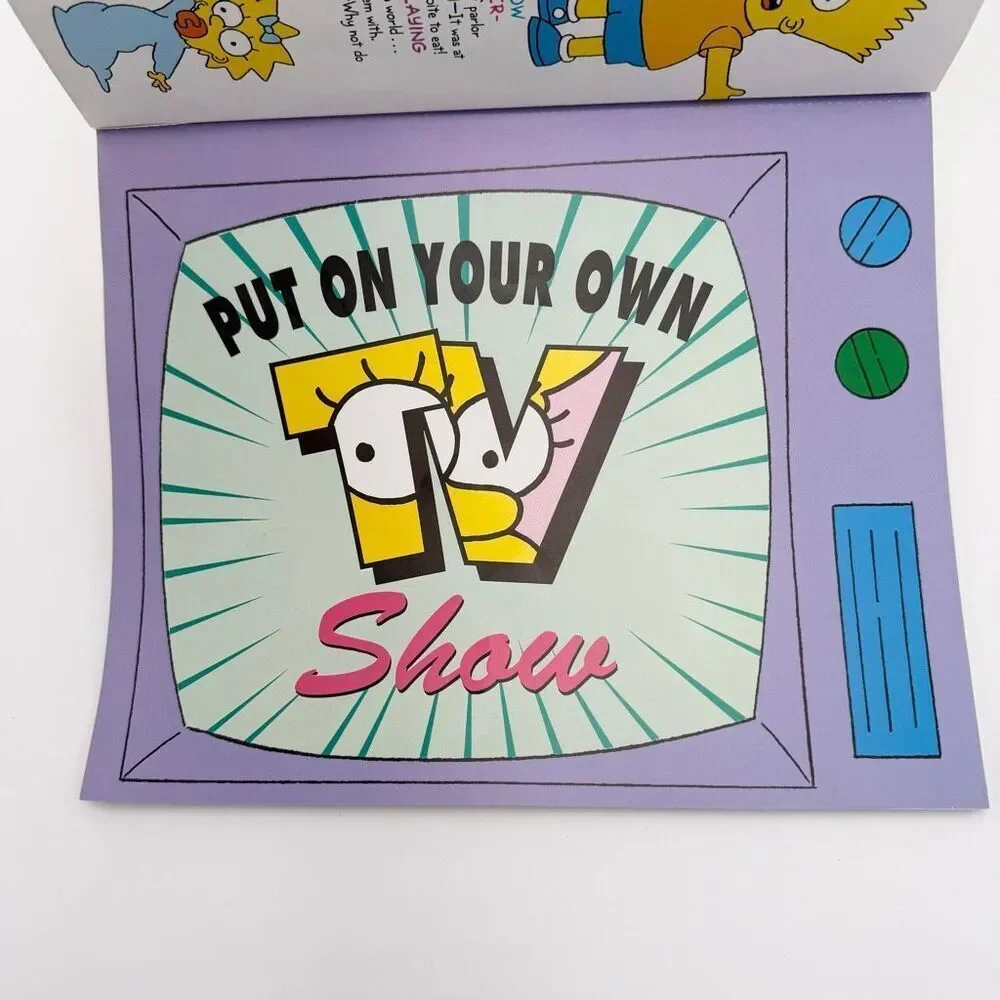 The Simpsons Rainy Day Fun Book Activity Book Vintage 1991 Almost New
